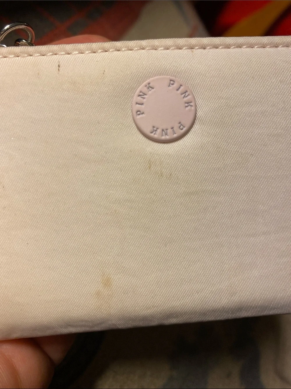 Pink Victoria’s Secret card holder pre-owned
